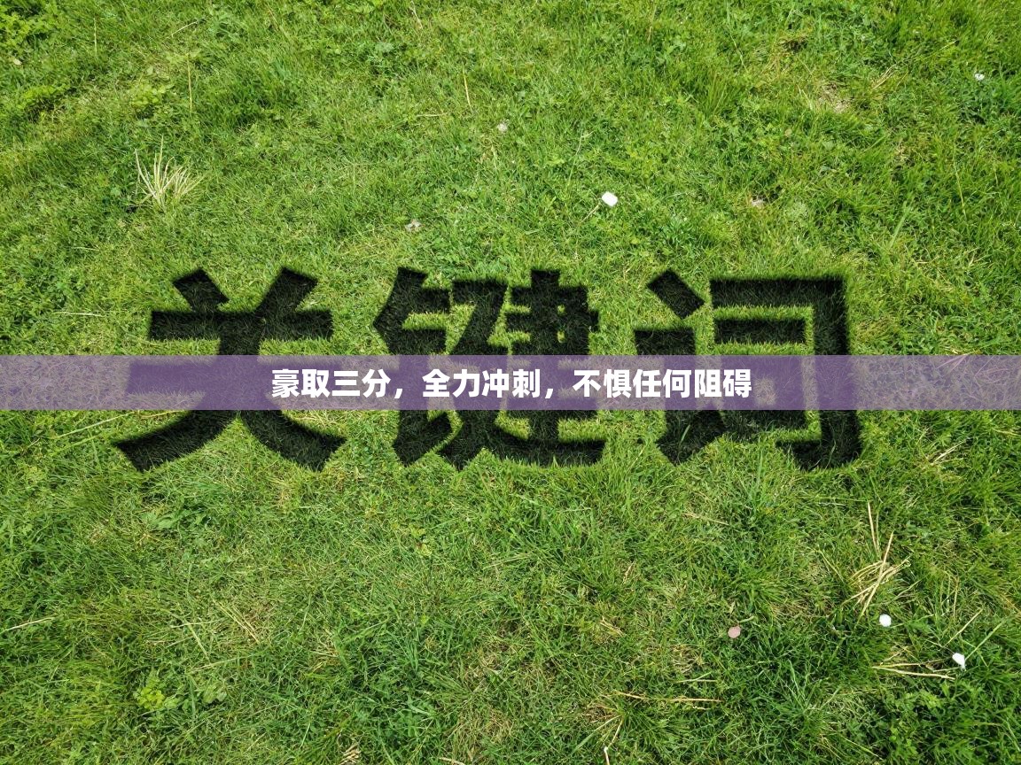 豪取三分，全力冲刺，不惧任何阻碍  第1张