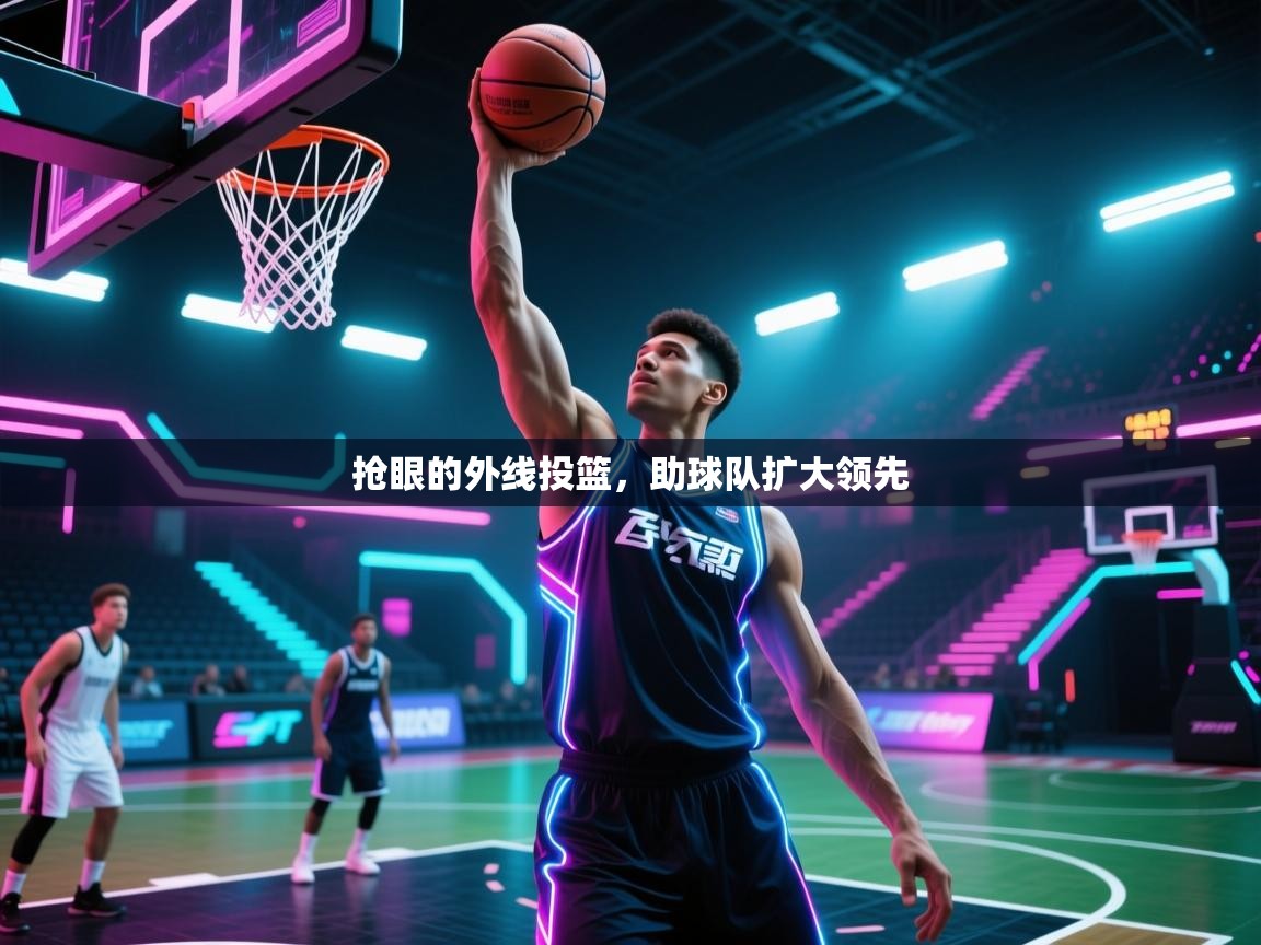 抢眼的外线投篮，助球队扩大领先